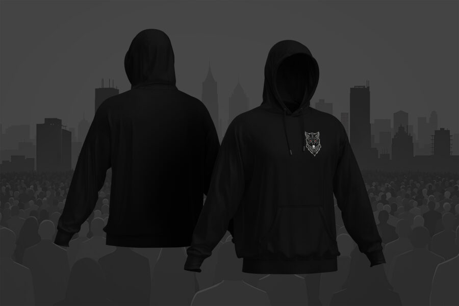 Doktor Dementi - Dog Whistle Wolf Brustlogo Hoodie